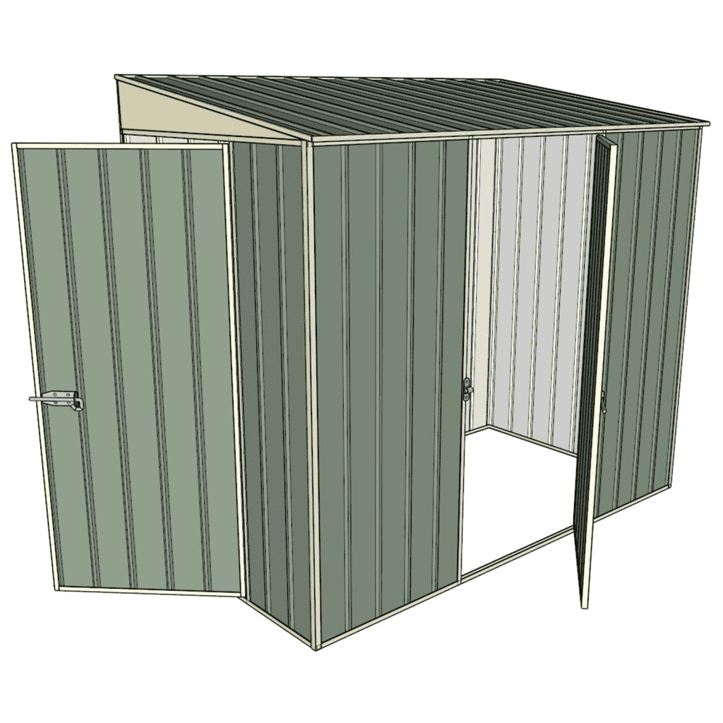 Garden Shed 1.2X2.3x2.0m Tunnel Shed Tunnel Hinged Door+1 hinged side